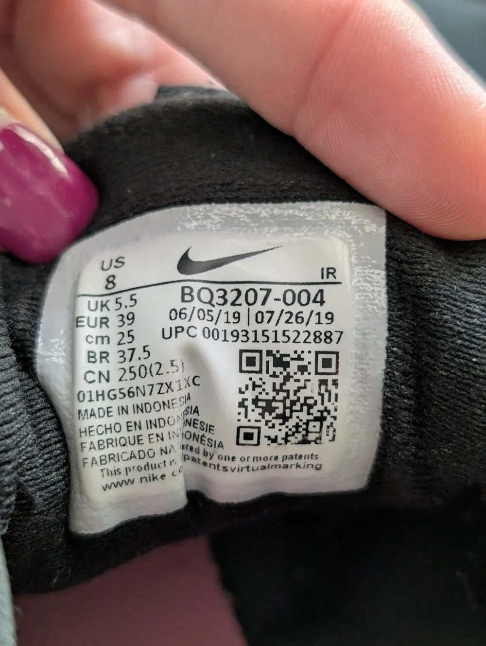 Nike Revolution 5 Psychic Pink Grey Running Shoes Women’s Size 8 BQ3207-004